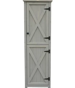 Habau Gartenschrank Ben, ca. B45/H160/T45 cm Grau