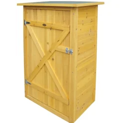Habau Gartenschrank Flachdach, ca. B75/H117/T56 cm Hellbraun Online