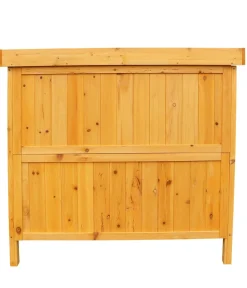 Habau Gartenschränke & Minigaragen - Gartentisch mit Unterschrank, ca. B98/H95/T48 cm Hellbraun