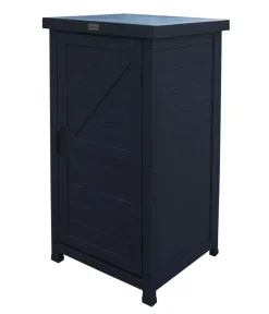 Habau Gartenschränke & Minigaragen - Holz-Gartenschrank Alan, , ca. B45/H91/T45 cm Anthrazit