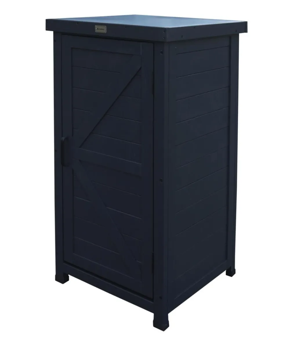 Habau Gartenschränke & Minigaragen - Holz-Gartenschrank Alan, , ca. B45/H91/T45 cm Anthrazit