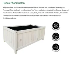 Habau Pflanzkübel & Blumenkästen|Hochbeete & Frühbeete > Holz-Pflanzkasten, , ca. B79,5/H35/T46,5 cm
