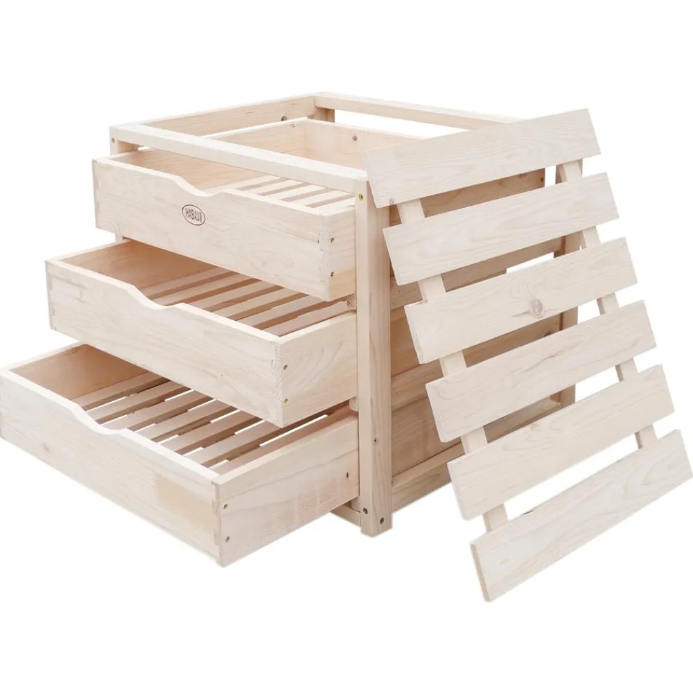 Habau Mehr Haushaltshelfer > Obst- und Gemüsehorde, ca. B50/H45/T40 cm