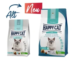 Happy Cat Trockenfutter Katze - Trockenfutter für Katzen Care Magen & Darm