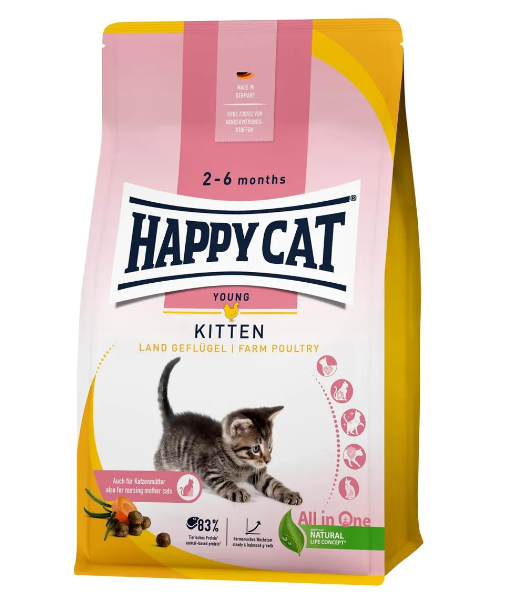 Happy Cat Trockenfutter Katze - Trockenfutter für Katzen Care Schonkost Niere