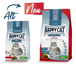 Happy Cat Trockenfutter Katze - Trockenfutter für Katzen Indoor Adult