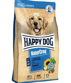 Happy Dog Trockenfutter für Hunde NaturCroq Junior, Geflügel New