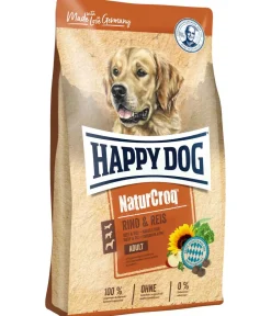 Happy Dog Trockenfutter für Hunde NaturCroq Adult, Rind & Reis Hot