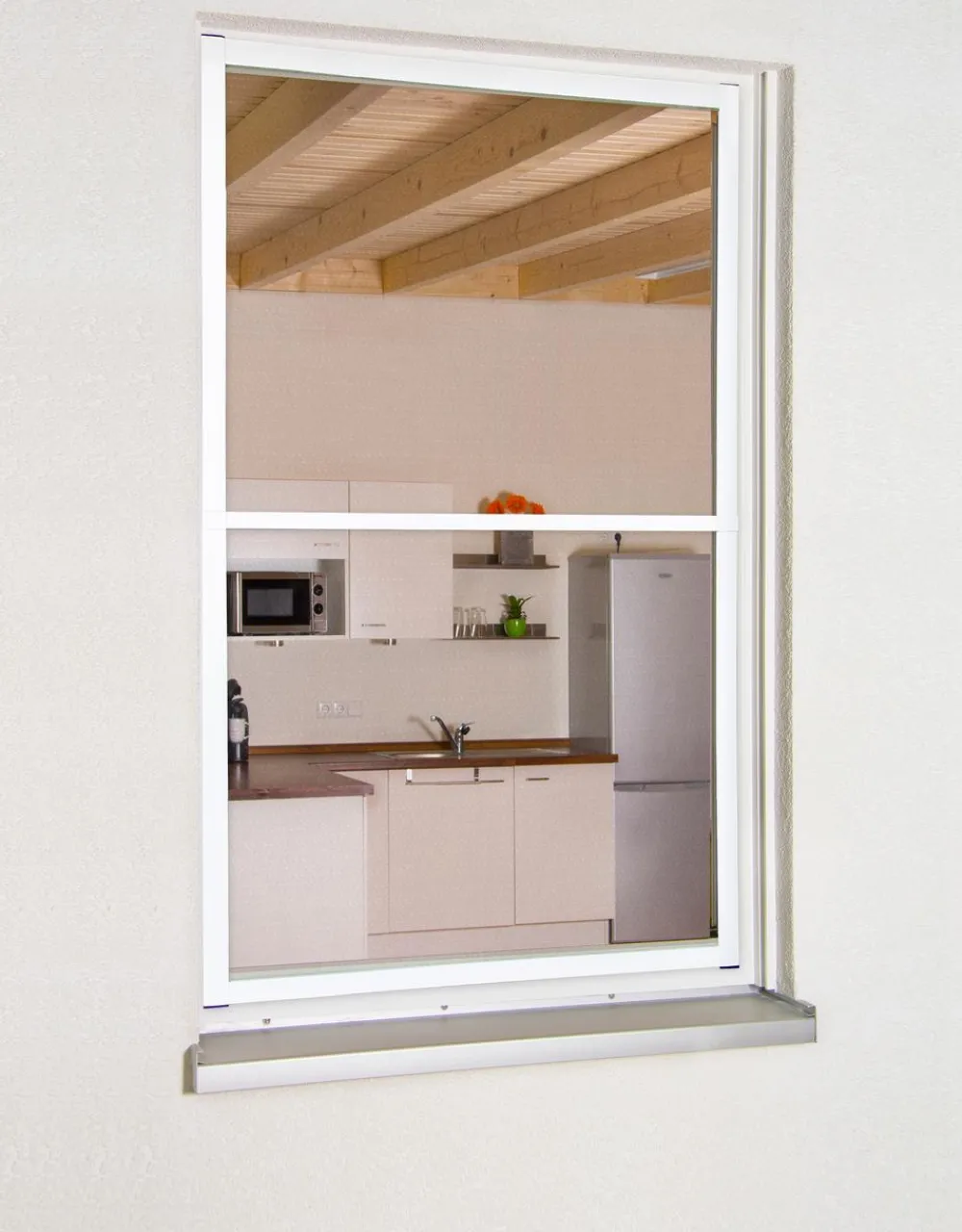 Hecht Insektenschutz & Fallen > Fliegengitter Fensterbausatz Master Slim XL, ca. B130/H220 cm