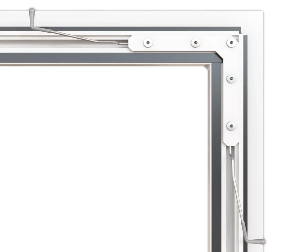 Hecht Fliegengitter Fensterbausatz COMPACT, ca. B100/H120 cm Dunkelgrau