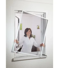 Hecht Fliegengitter Fensterbausatz COMPACT, ca. B130/H150 cm Dunkelgrau Online