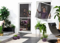 Hecht Fliegengitter Fenster mit Pollenschutz, ca B100/H120 cm Weiß Discount