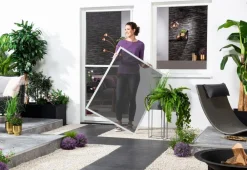 Hecht Fliegengitter Fenster mit Pollenschutz, ca B100/H120 cm Weiß Discount
