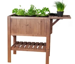Hecht Hochbeete & Frühbeete - Holz-Hochbeet Cube 1, ca. B70/H80/T50 cm Braun