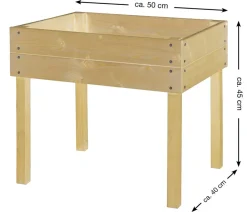 Hecht Hochbeete & Frühbeete > Holz-Kinderhochbeet, ca. B45/H40/T45 cm
