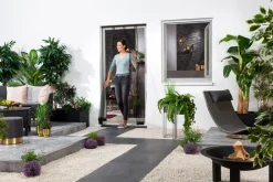 Hecht Insektenschutz & Fallen - Klemm-Lamellenvorhang Comfort Dunkelbraun