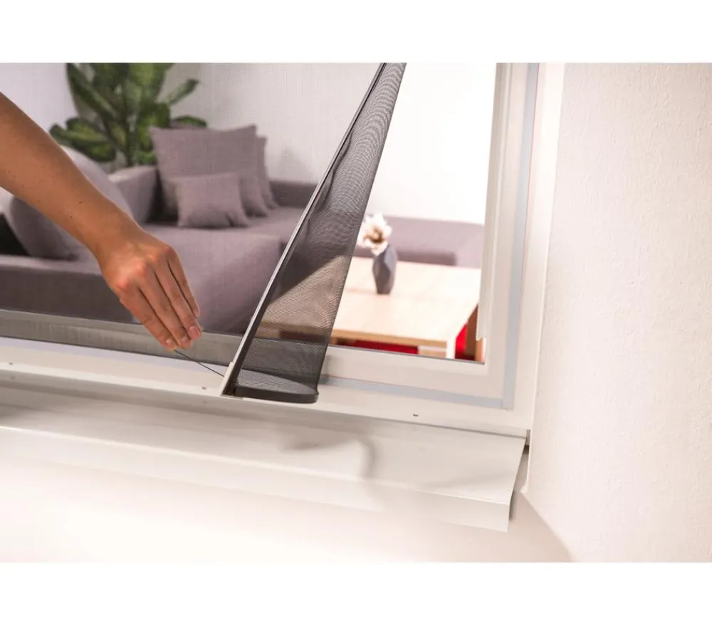 Hecht Insektenschutz & Fallen - Magnet Insektenschutz EASY, ca. B130/H150 cm Weiß