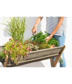 Hecht Mobiles Hochbeet Grow, ca. B95/H75/T50 cm Braun New