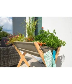 Hecht Mobiles Hochbeet Grow, ca. B95/H75/T50 cm Braun New