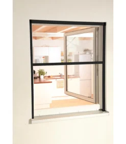 Hecht Rollobausatz Fenster SMART, ca. B130/H160 cm Dunkelgrau Discount