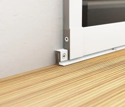 Hecht Schiebetür Einzelelement Comfort, ca. B120/H240 cm Dunkelgrau New