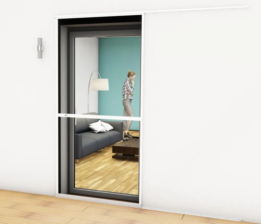 Hecht Schiebetür Einzelelement Comfort, ca. B120/H240 cm Dunkelgrau New