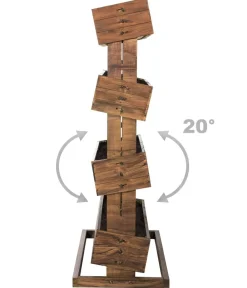 Hecht Hochbeete & Frühbeete > Vertikales Holz-Hochbeet Cube 4, ca. B82/H145/T50 cm
