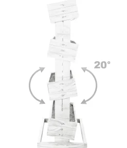 Hecht Vertikales Holz-Hochbeet Cube 4, ca. B82/H145/T50 cm Weiß Outlet