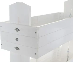 Hecht Vertikales Holz-Hochbeet Cube 4, ca. B82/H145/T50 cm Weiß Outlet