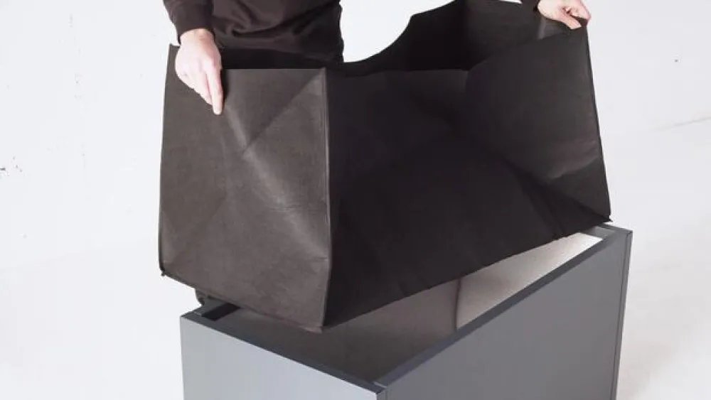 Herstera Filz-Pflanztasche, , Schwarz