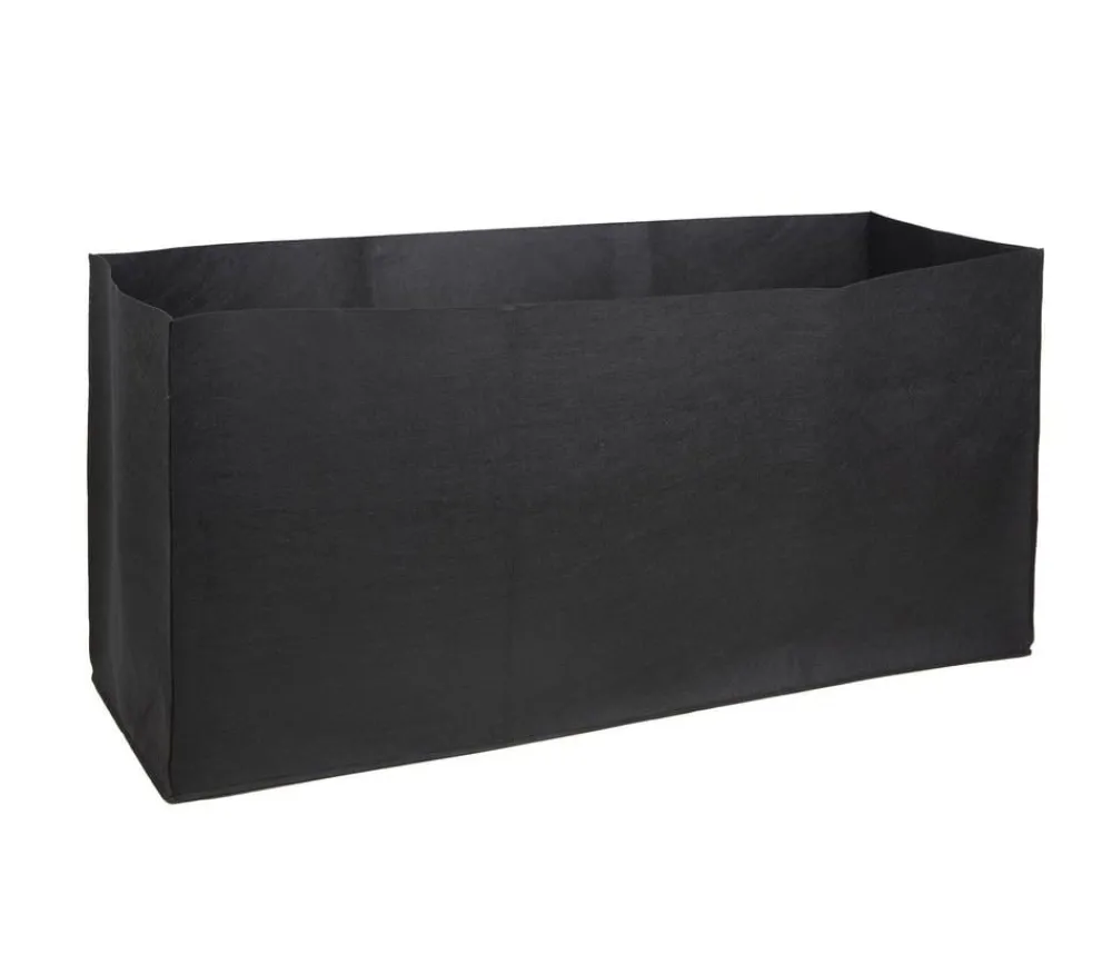Herstera Mehr Blumentopfzubehör - Filz-Pflanztasche, rechteckig, , ca. B100 cm Schwarz