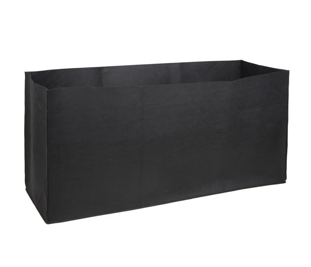 Herstera Mehr Blumentopfzubehör - Filz-Pflanztasche, rechteckig, , ca. B100 cm Schwarz