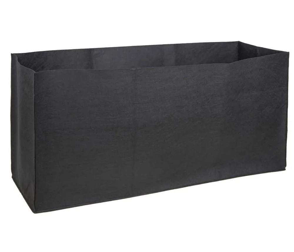 Herstera Mehr Blumentopfzubehör - Filz-Pflanztasche, rechteckig, , ca. B80 cm Schwarz