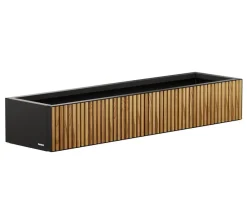 Herstera Pflanzkübel & Blumenkästen - Metall-Pflanzkasten Deco Planter Xic LED, rechteckig, /natur