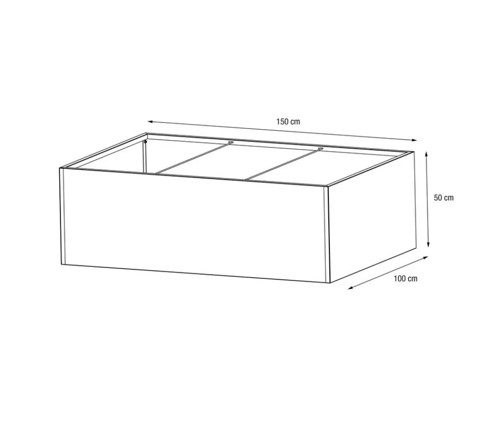 Herstera Pflanzkübel & Blumenkästen > Metall-Pflanzkasten Cube Edge, rechteckig, , ca. B1