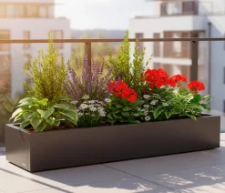 Herstera Pflanzkübel & Blumenkästen > Metall-Pflanzkasten Cube Xic, rechteckig,