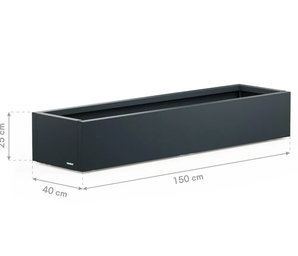 Herstera Pflanzkübel & Blumenkästen > Metall-Pflanzkasten Cube Xic, rechteckig,