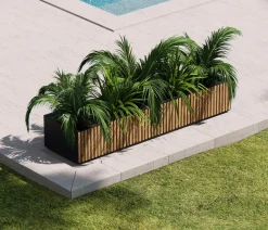 Herstera Metall-Pflanzkasten Deco Planter Xic, rechteckig, /natur Best