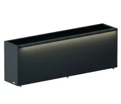 Herstera Pflanzkübel & Blumenkästen > Metall-Pflanzkasten Cube LED, rechteckig,