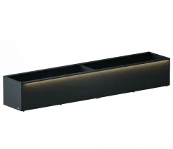 Herstera Pflanzkübel & Blumenkästen > Metall-Pflanzkasten Cube LED mit Verbindungsstück,
