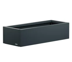 Herstera Pflanzkübel & Blumenkästen - Metall-Pflanzkasten Cube Xic LED, rechteckig, Anthrazit