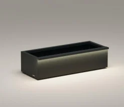 Herstera Pflanzkübel & Blumenkästen - Metall-Pflanzkasten Cube Xic LED, rechteckig, Anthrazit