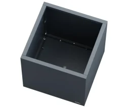 Herstera Pflanzkübel & Blumenkästen - Metall-Pflanztopf Cube, quadratisch, Anthrazit