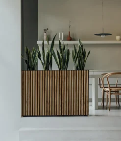 Herstera Metall-Raumtrenner Deco Planter, rechteckig, /natur