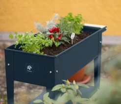 Herstera Hochbeete & Frühbeete - Stahl-Hochbeet Urban, ca. B85/H80/T50 cm Anthrazit