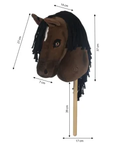 HKM KIDS Hobby Horsing|Spielzeug - Hobby Horse Dressur Avalon, braun Dunkelbraun
