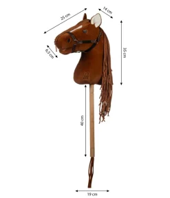HKM KIDS Hobby Horse Premium, Dunkelfuchs Braun Clearance
