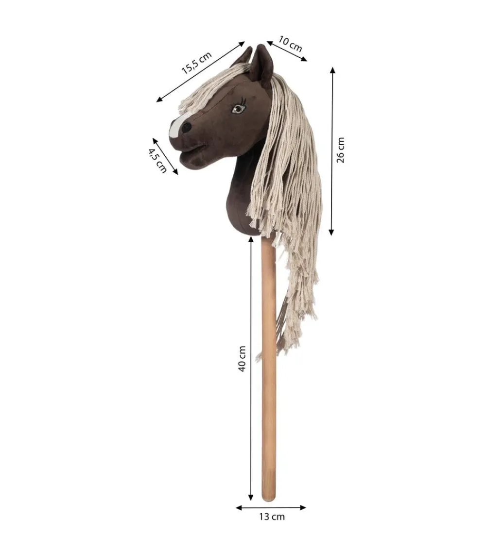 HKM KIDS Hobby Horsing|Spielzeug - Hobby Horse Professional Slim Line, Dunkelbraun