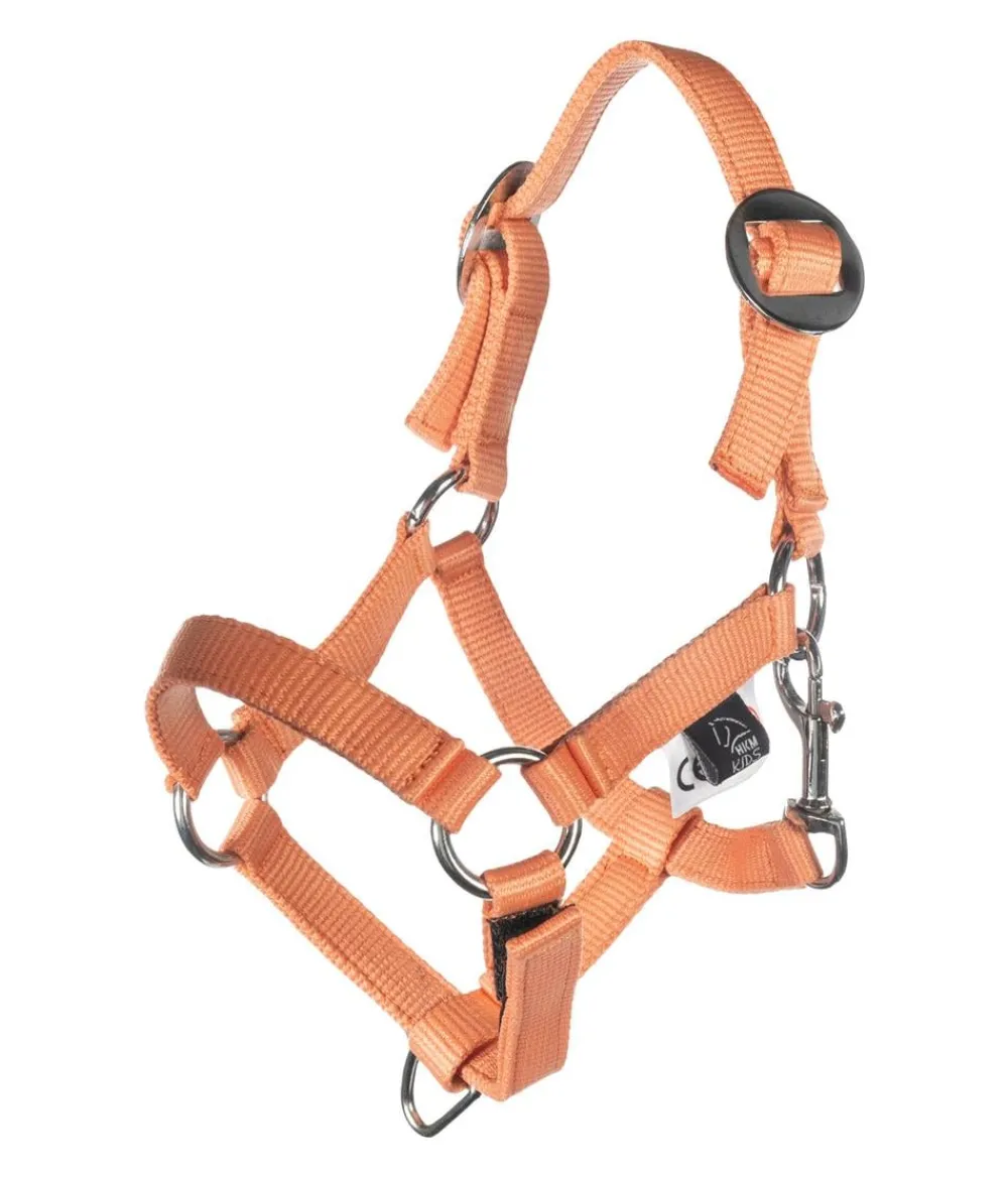 HKM KIDS Hobby Horsing Basic Halfter und Strick Orange Best