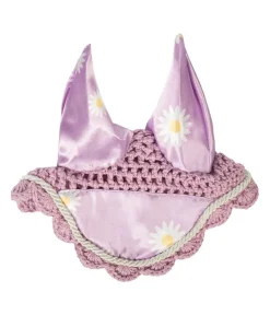 HKM KIDS Hobby Horsing|Spielzeug > Hobby Horsing Fliegenhaube mit Print, violett mit Gänseblümchen